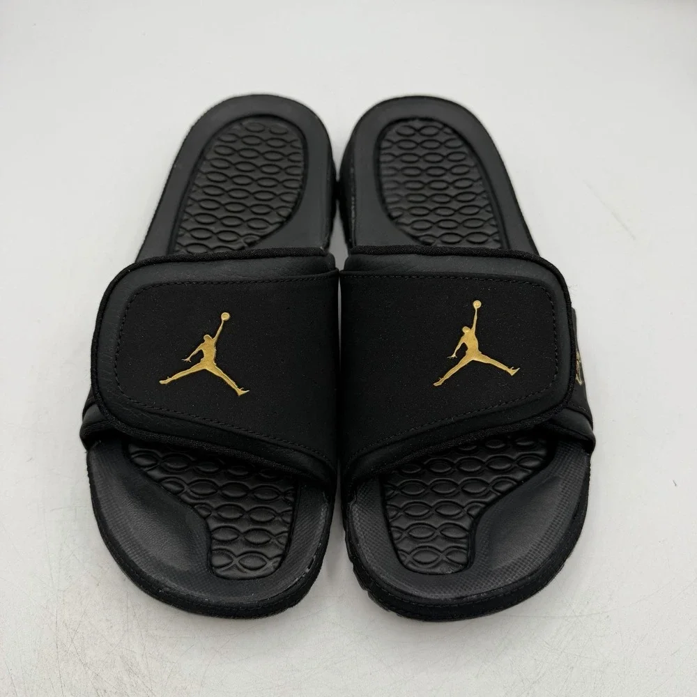 Air Jordan Hydro 2 Premier Slide Mens Mens Sz 13 Black/Metallic Gold Sandals